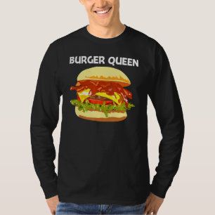 Camiseta Mejor Diseño De Burger Para Mujeres Mamá Hamburger