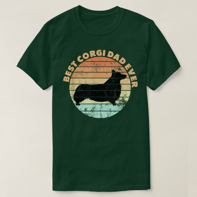 Camiseta Mejor diseño de Corgi Dad (Diseño del anverso)
