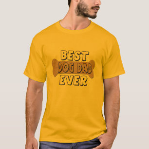 Camiseta mejor diseño de encargo del hueso de perro del d