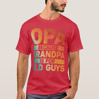Camiseta Mejor diseño de Opa para abuelo de parte de nietos