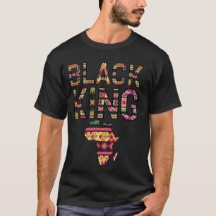 Camiseta Mejor diseño de rey africano para hombres, padre a
