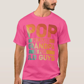 Camiseta Mejor diseño Pop para abuelo de nietos Padres