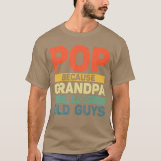Camiseta Mejor diseño Pop para Abuelo de Nietos Padres