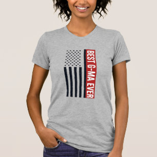 Camiseta Mejor diseño vectorial de bandera patriótica G-Ma