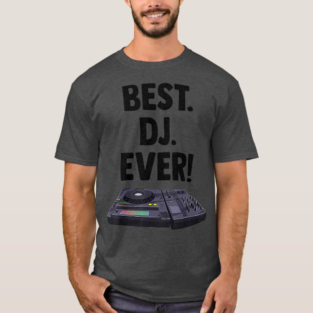 Camiseta Mejor DJ siempre convertible Music Novelier Equali (Anverso)