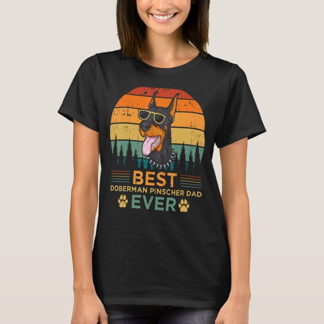 Camiseta Mejor Doberman Pinscher Dad (Anverso)