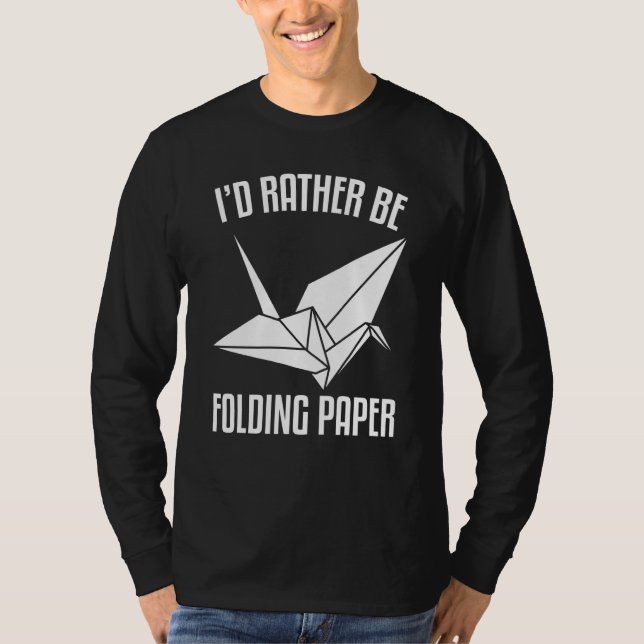 Camiseta Mejor Doblaría Papel Origami (Anverso)