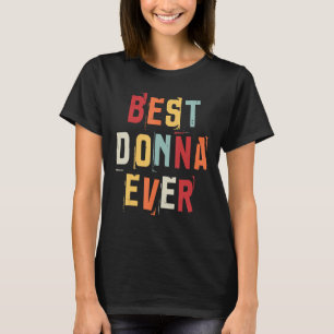 Camiseta Mejor Donna Nacimiento Retro Popular Nombres Donna