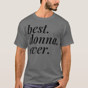 Camiseta Mejor Donna Nombrar Mujer Personalizada Chica BFF