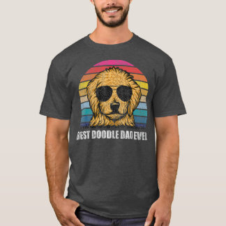 Camiseta Mejor Doodle Dad Ever Vintage Retro Goldendoodle