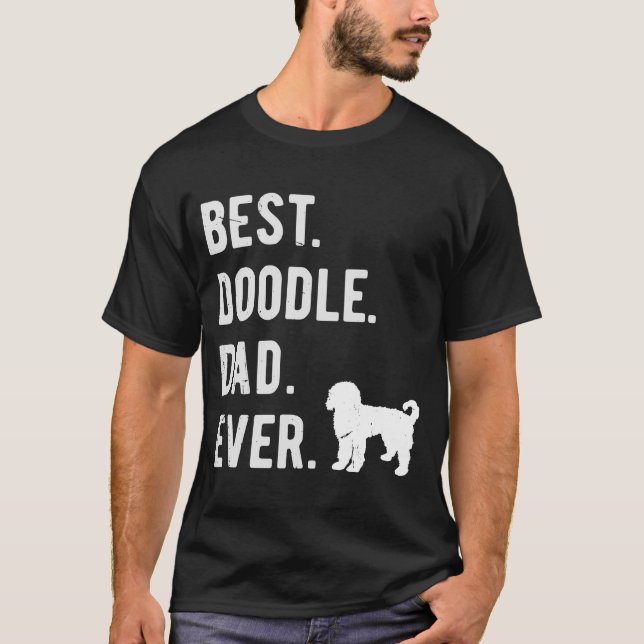 Camiseta Mejor Doodle Dad Hver Mens Doodle Doodle Doodle (Anverso)