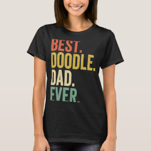 Camiseta Mejor Doodle Dad Nunca Vintage Goldendoodle Perro