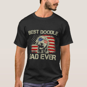 Camiseta Mejor Doodle Dad Tshirt Goldendoodle 4 De Ju