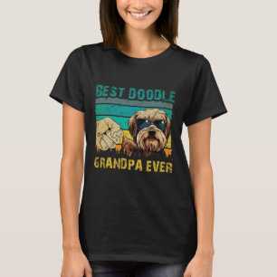 Camiseta mejor Doodle Grandpa Ever Poodle Dog Dad Padres D