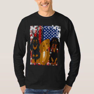 Camiseta Mejor Doxie Patriótico Cute Dachshund Perro Wiener