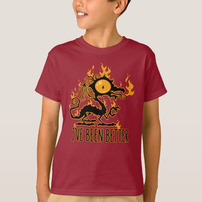 Camiseta Mejor dragón crujiente encorvado (Anverso)