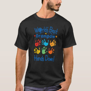 Camiseta Mejor Drampa de los hombres con coloridas manos en