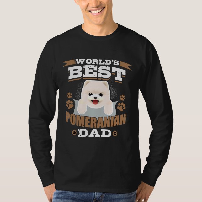 Camiseta Mejor Dueño De Perro Pomerano Del Mundo (Anverso)