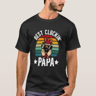 Camiseta Mejor dueño de pollo papá granjero de pollos