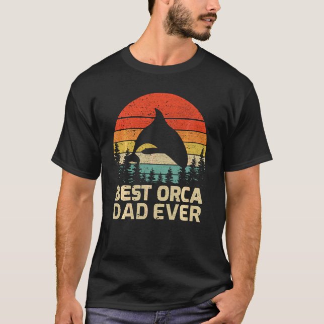 Camiseta Mejor dulce del Día del Padre de la Orca (Anverso)