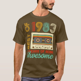 Camiseta Mejor Edición Limitada De 1983 Cumpleaños 1