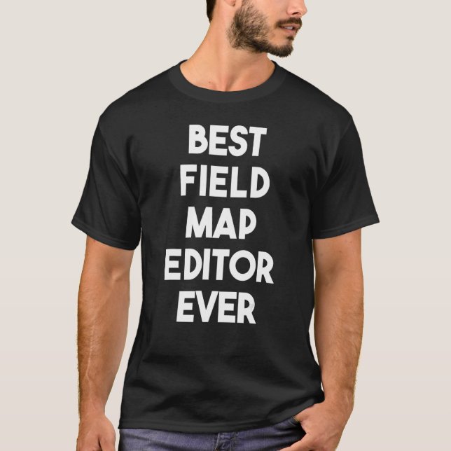 Camiseta Mejor editor de mapas de campo de la historia (Anverso)