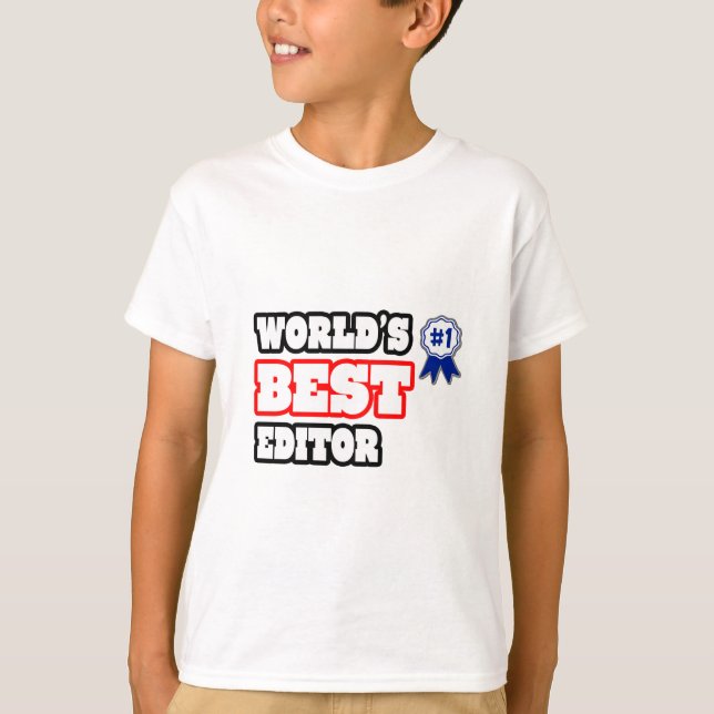 Camiseta Mejor Editor del Mundo (Anverso)