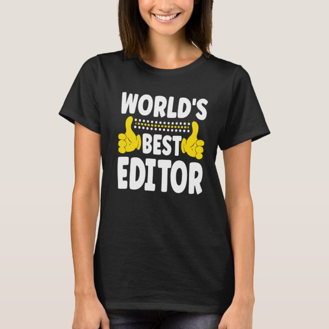 Camiseta Mejor Editor Editor de Profesional de Título de Tr (Anverso)