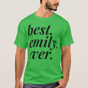 Camiseta Mejor Emily Nomás Nombre Mujer Personalizada Chica