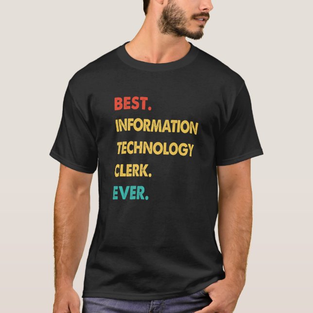 Camiseta Mejor empleado de tecnología de la información ret (Anverso)