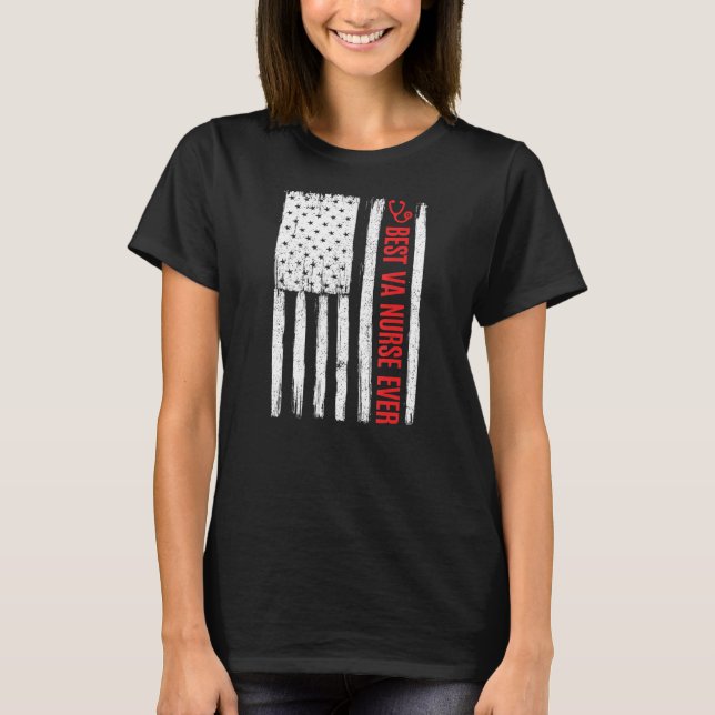 Camiseta Mejor Enfermera en Va de Patriotismo Asuntos de Ve (Anverso)