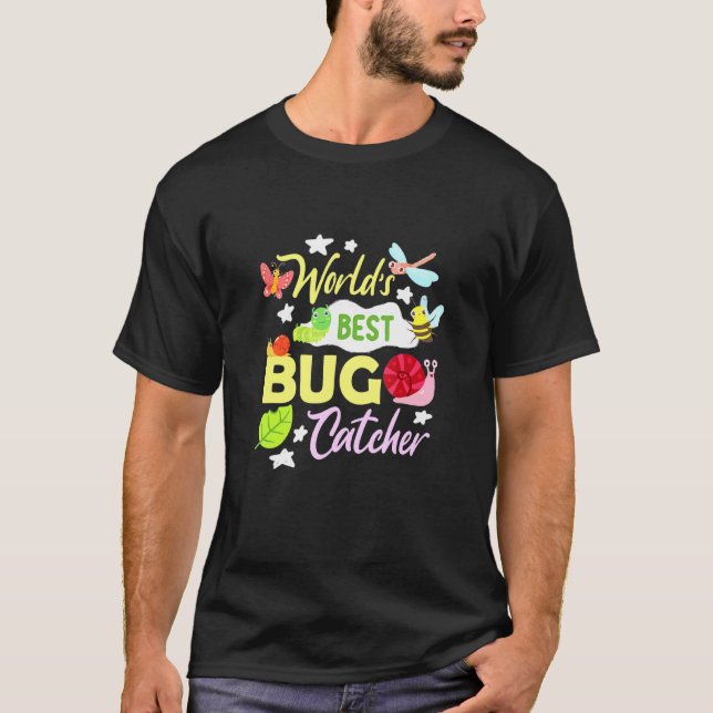 Camiseta Mejor Entomólogo de Insectos de Catcher Bug Worlds (Anverso)