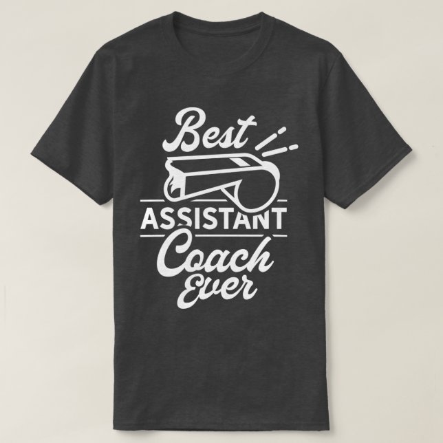 Camiseta Mejor Entrenador Asistente de Entrenamiento de Eve (Diseño del anverso)