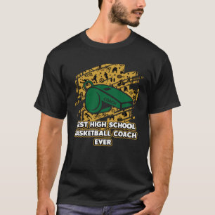Camiseta Mejor Entrenador de Baloncesto de Escuela Secundar