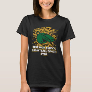 Camiseta Mejor Entrenador de Baloncesto de Escuela Secundar