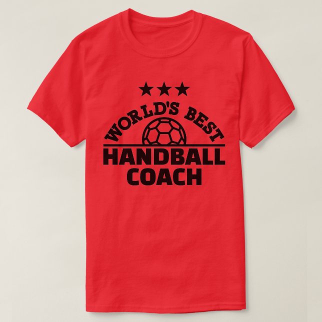 Camiseta Mejor entrenador de balonmano del mundo (Diseño del anverso)