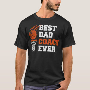 Camiseta Mejor entrenador de básquetbol papá día de padres 