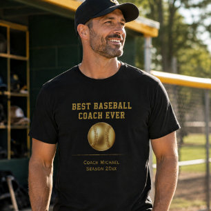 Camiseta Mejor Entrenador de Béisbol de Todos los Tiempos R