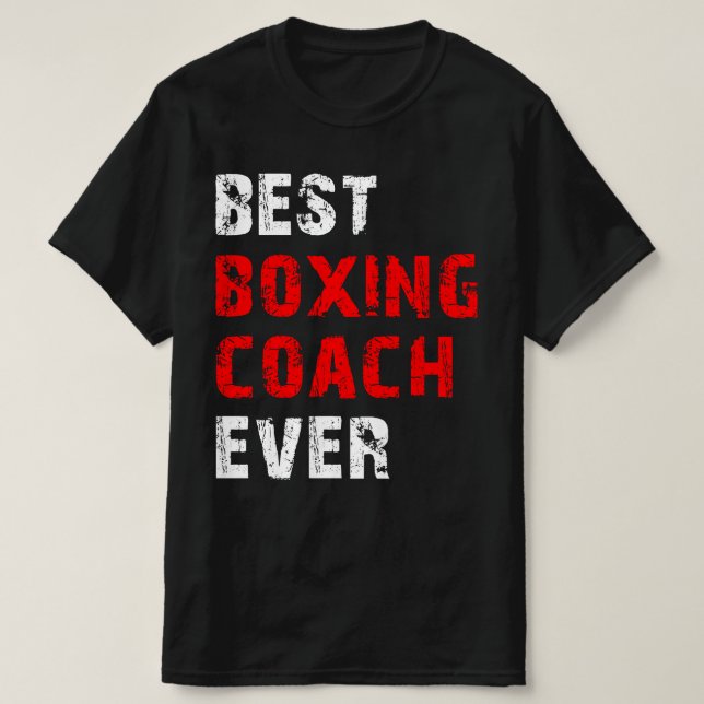 Camiseta mejor entrenador de boxeo de todos los tiempos (Diseño del anverso)