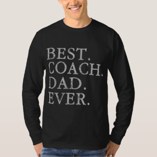 Camiseta Mejor entrenador de fútbol de béisbol para papá