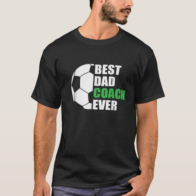 Camiseta Mejor entrenador de futbol para hombres, entrenado (Anverso)