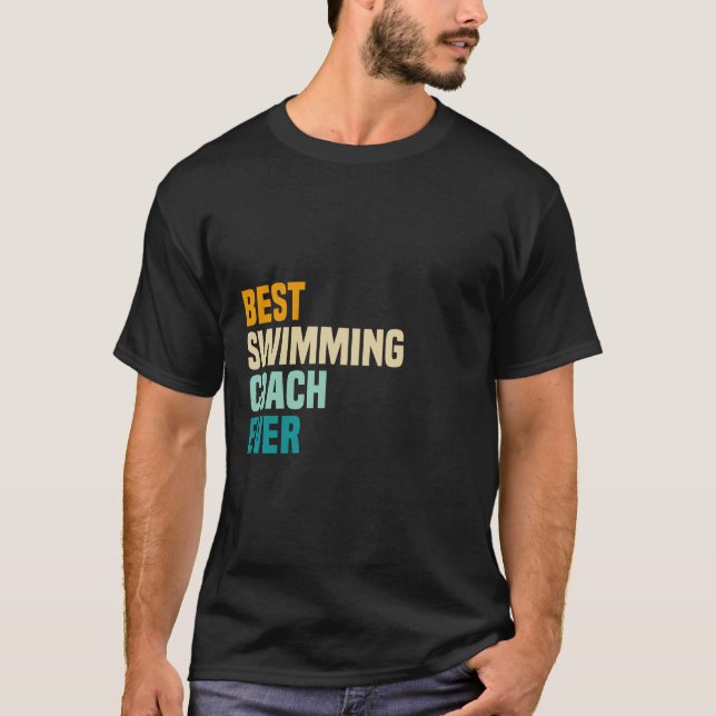 Camiseta Mejor Entrenador De Natación De La Historia (Anverso)