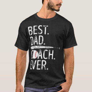 Camiseta Mejor Entrenador de Papá de Todos los Tiempos Béis