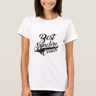 Camiseta Mejor entrenador de sincronizado de natación sincr