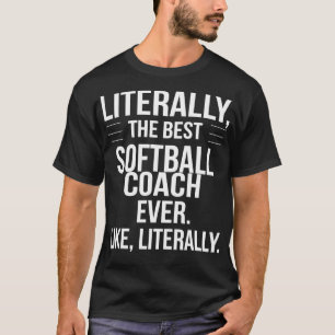 Camiseta Mejor Entrenador de Softbol Apreciación Graciosa R