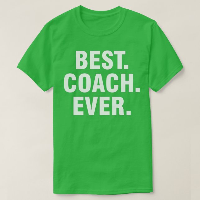 Camiseta Mejor entrenador de todos los tiempos (Diseño del anverso)
