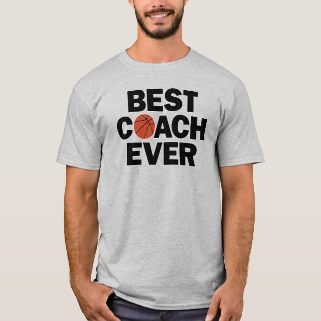 Camiseta Mejor entrenador masculino de baloncesto (Anverso)