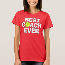 Camiseta Mejor entrenadora de tenis femenino en deportes de