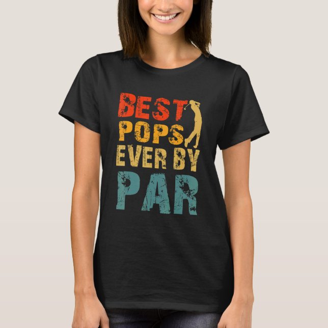 Camiseta Mejor Epígrafe De Par Guay Golfer Dad Popss Day (Anverso)