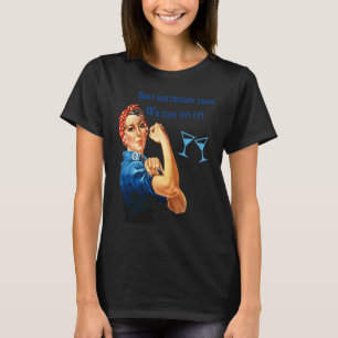 Camiseta Mejor equipo de camarero empleado divertido mujer